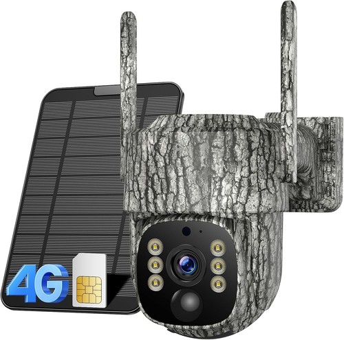 Telecamera lte 5k solare - 4g,