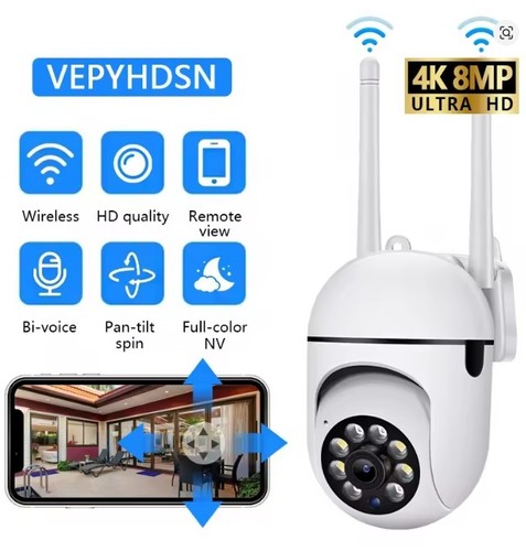 Smart camera 8mp wifi - camera, hd