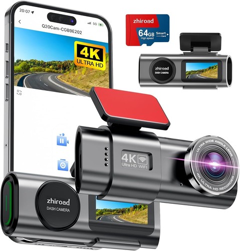 Dash cam anteriore uhd con - 4k,